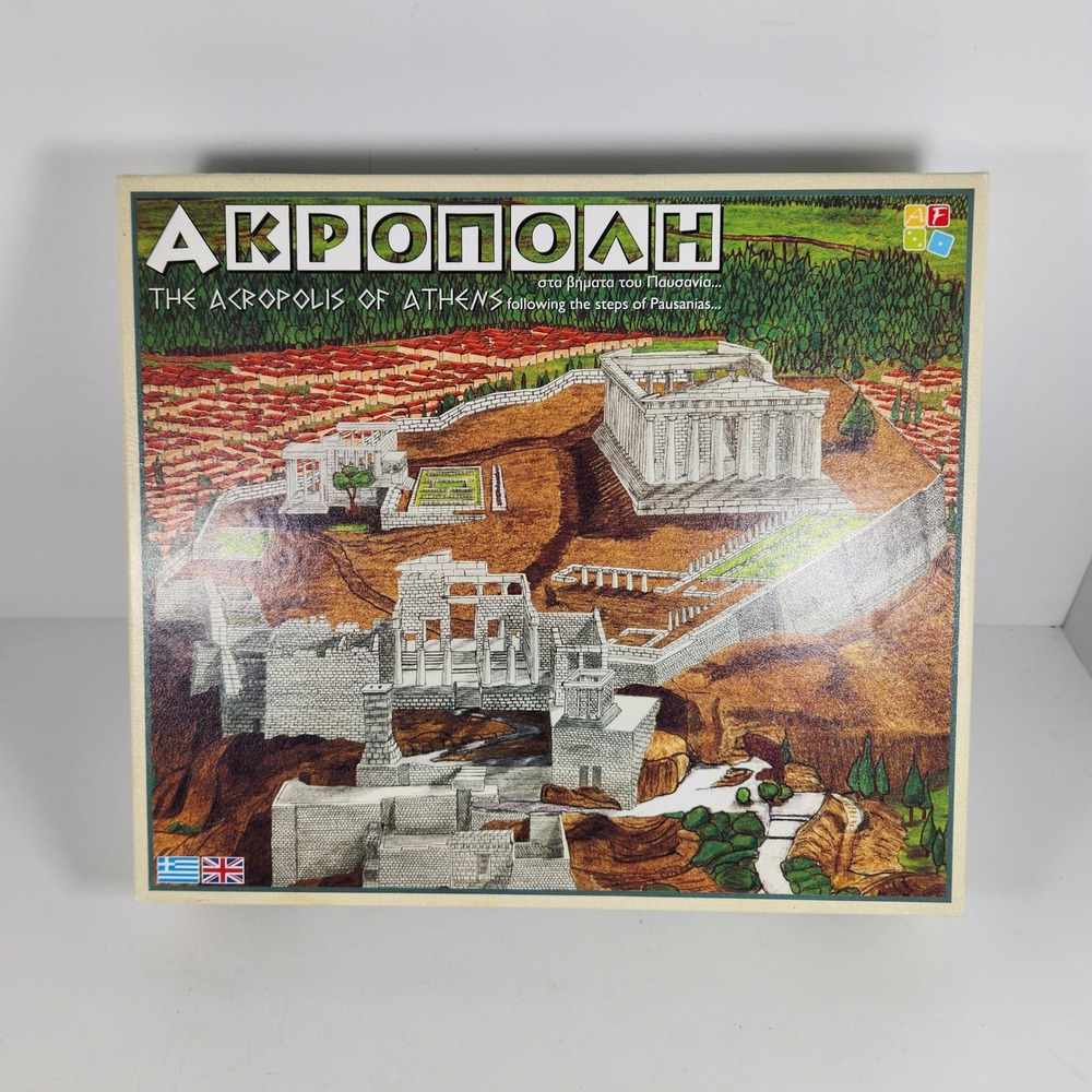 The Acropolis of Athens Board Game 2009 AF Games Greek History Strategy Complete